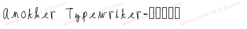 Another Typewriter字体转换